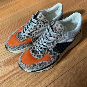 Leopard fashion sneakers size 8.5